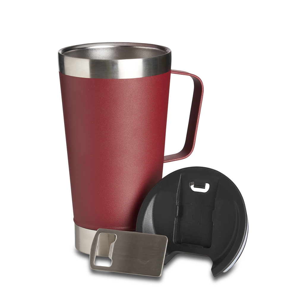 Caneca Térmica Inox com Abridor 500ml - Imagem 4