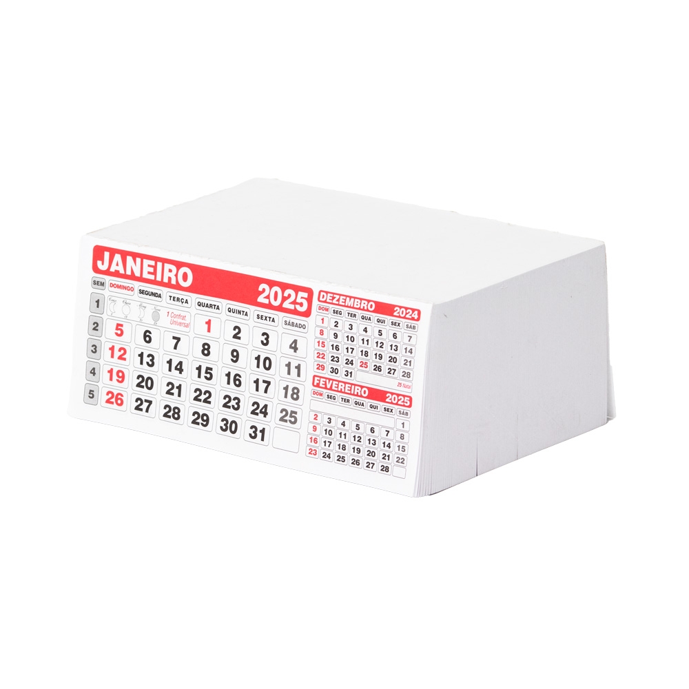 Folhinha Calendário 2025