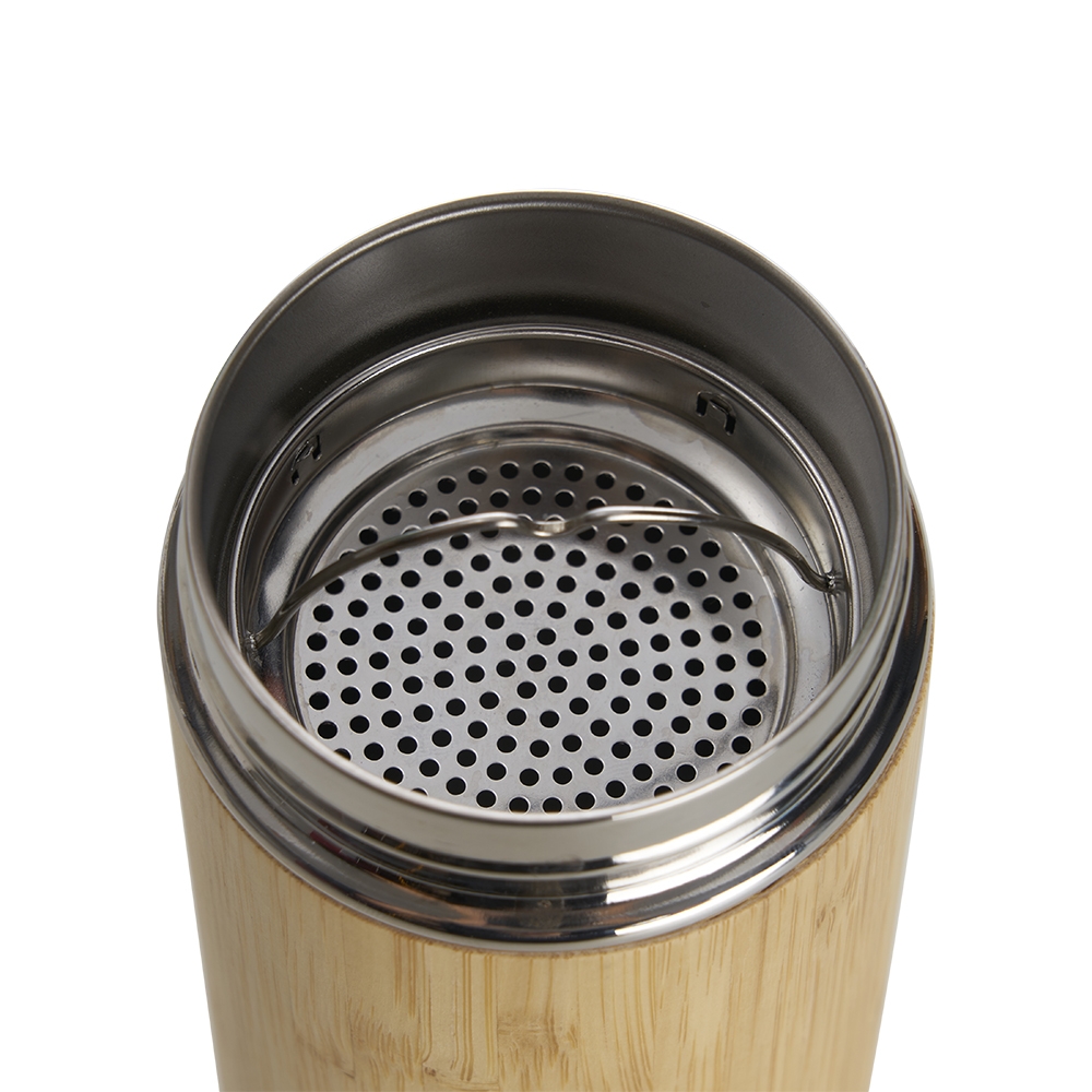 Garrafa Bambu Térmica 500ml com Infusor - Imagem 6