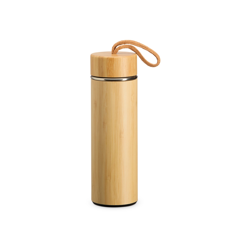 Garrafa Térmica Bambu 400ml com Infusor - Imagem 2