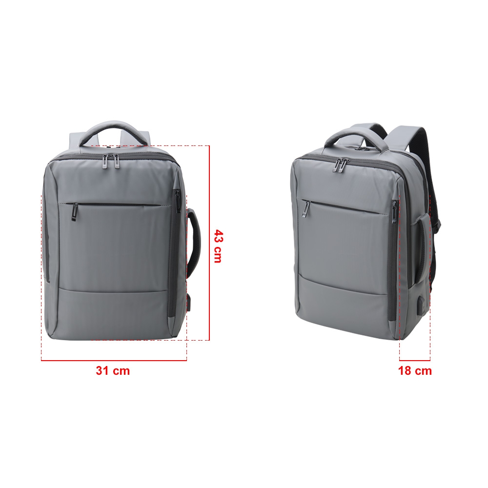 Mochila Couro Sintético USB 23 Litros - Imagem 8