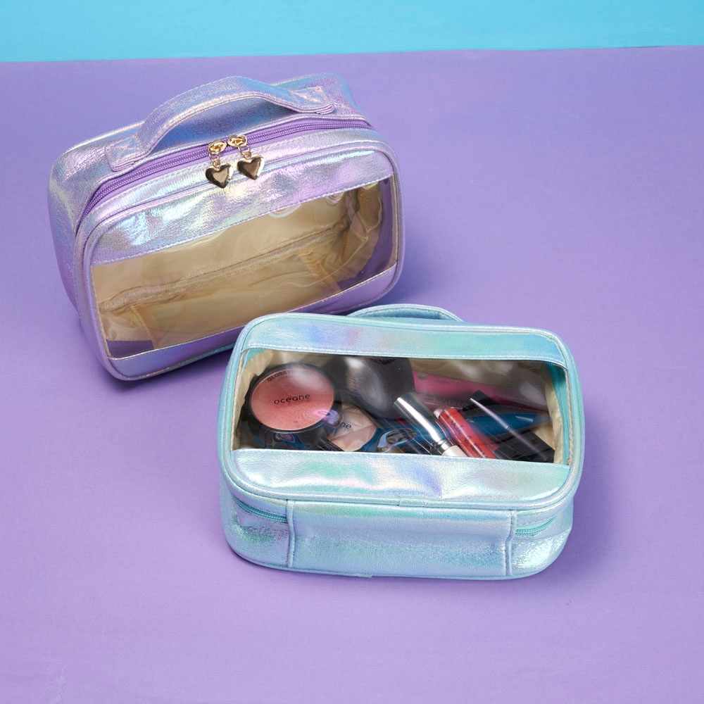 Necessaire Sintética Holográfica Impermeável - Imagem 2