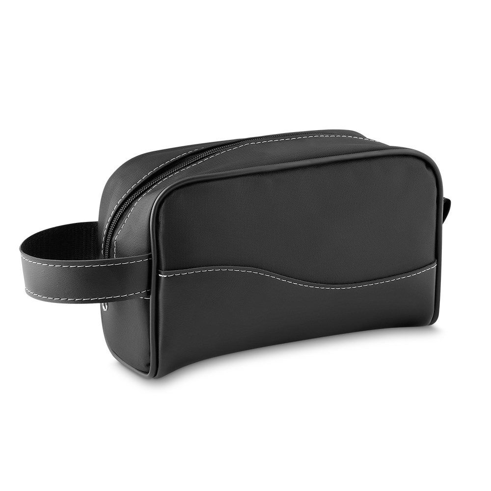 Necessaire de Couro Sintético e Nylon - Imagem 3