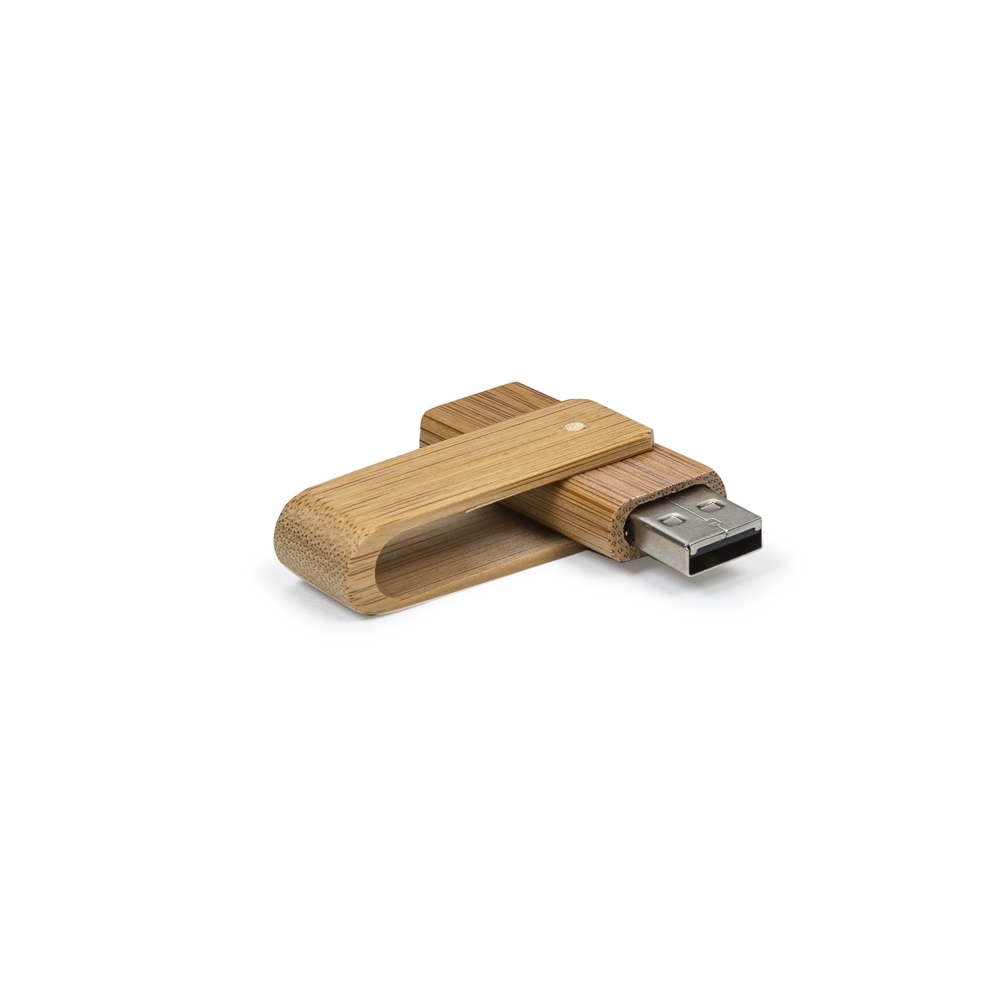 Pen Drive 4GB/8GB/16GB Giratório Bambu - Imagem 2
