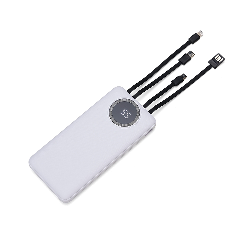 Power Bank 10.000mAh com Lanterna e Multissaídas - Imagem 4