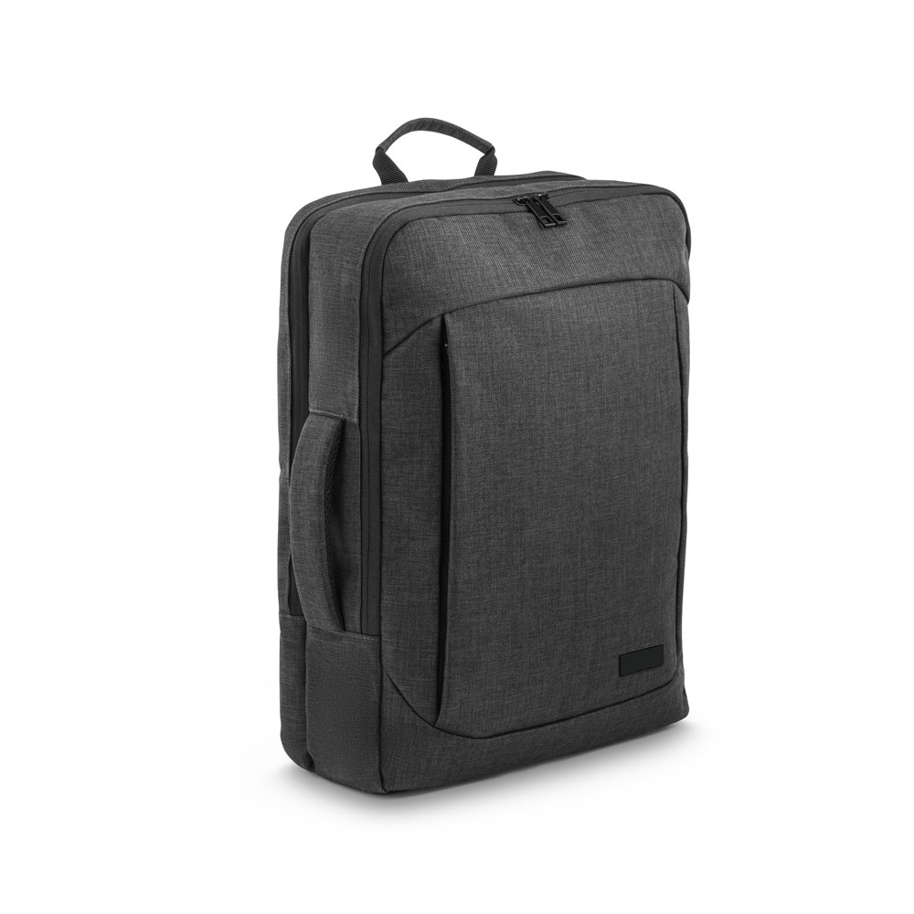 ALEXANDRIA PLATE. Mochila 2 em 1 em 600D para portátil 15.6" com placa para gravação