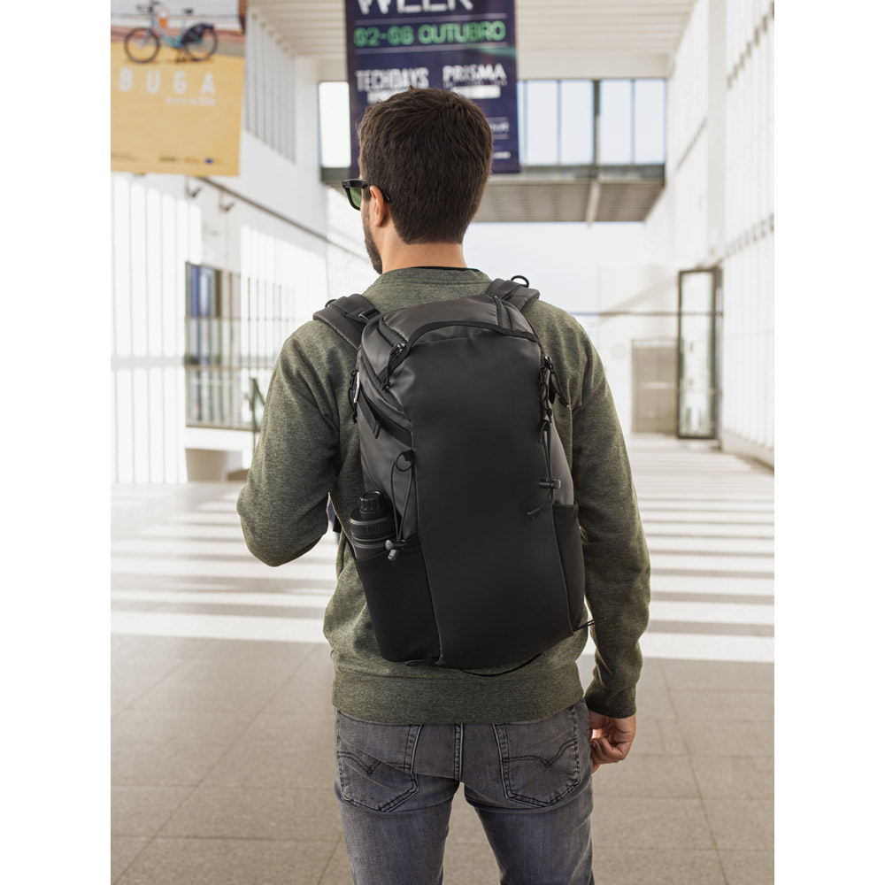 ALASCA. Mochila Hiking com revestimento à prova de água em 600D poliéster reciclado e 210D poliéster reciclado 14" - Imagem 3