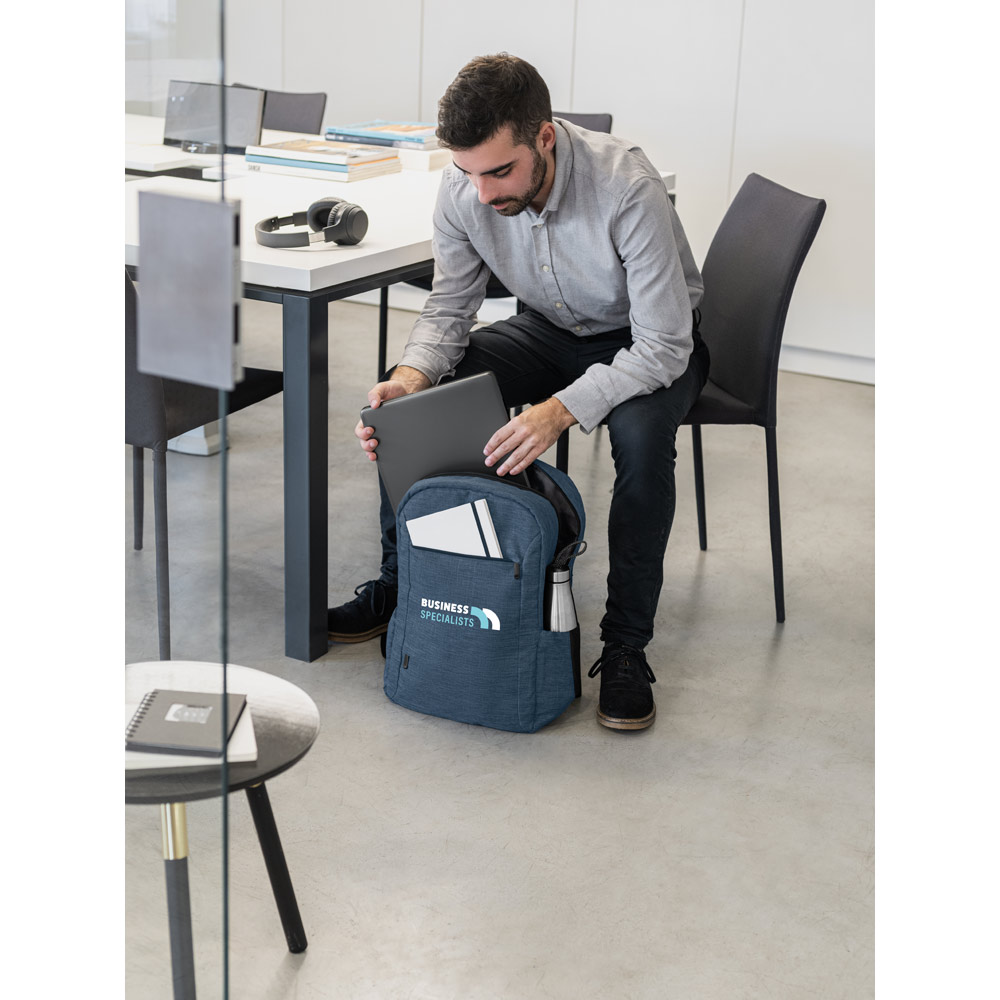 BUSINESS. Mochila para notebook portátil em 300D poliéster reciclado (100% rPET) 15.6" - Imagem 15