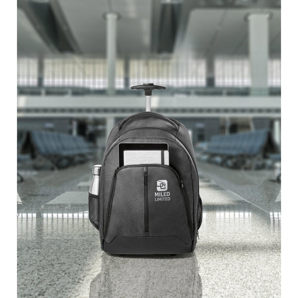 EINDHOVEN. Mochila trolley para notebook 15.6'' em 600D de alta densidade e poliéster 600D impermeável - Imagem 10