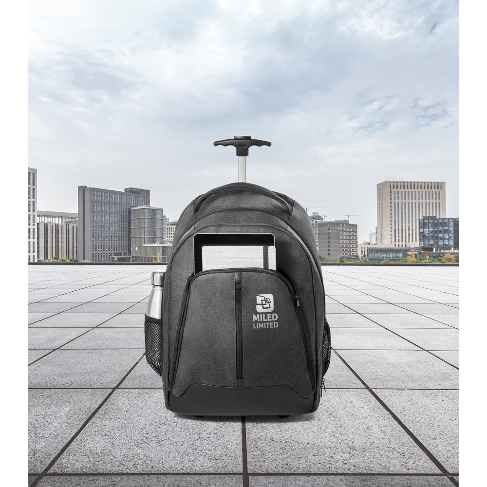 EINDHOVEN. Mochila trolley para notebook 15.6'' em 600D de alta densidade e poliéster 600D impermeável - Imagem 8