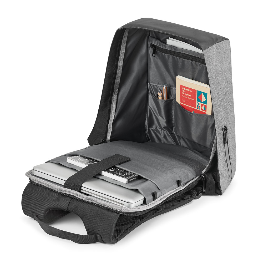 AVEIRO. Mochila para notebook 15.6'' com sistema antirroubo em 900D de alta densidade e tarpaulin - Imagem 3
