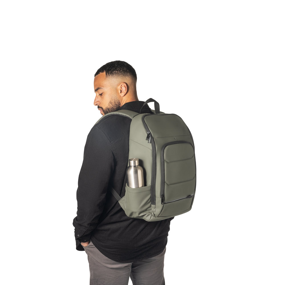 TOULON. Mochila para notebook em 600D, poliéster reciclado (100% rPET), de alta densidade, com revestimento resistente à água 16" - Imagem 11