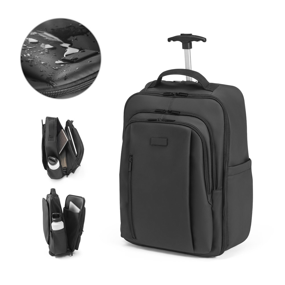 SEVILLE. Mochila trolley em 900D com revestimento resistente à água 17.3"