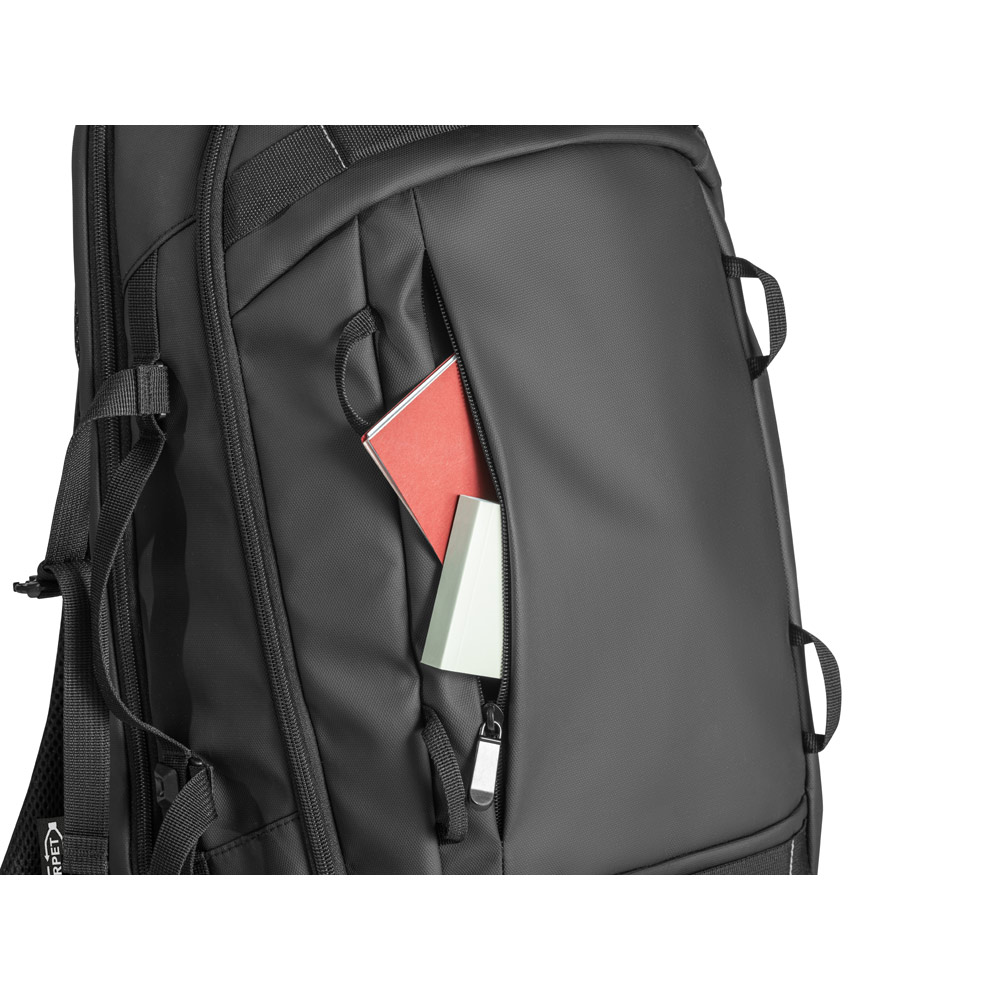 KAMPALA. Mochila para notebook em 900D poliéster reciclado de alta densidade com revestimento resistente à agua 17.3" - Imagem 6