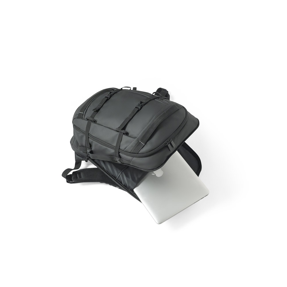 KAMPALA. Mochila para notebook em 900D poliéster reciclado de alta densidade com revestimento resistente à agua 17.3" - Imagem 10