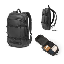 KAMPALA. Mochila para notebook em 900D poliéster reciclado de alta densidade com revestimento resistente à agua 17.3"