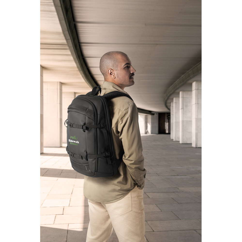 KAMPALA. Mochila para notebook em 900D poliéster reciclado de alta densidade com revestimento resistente à agua 17.3" - Imagem 14