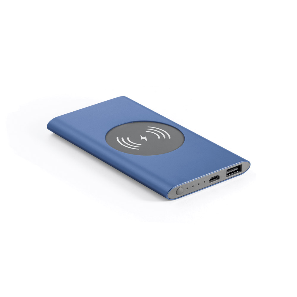 Bateria portátil com carregador wireless em alumínio 100% reciclado 4.000 mAh - Imagem 3