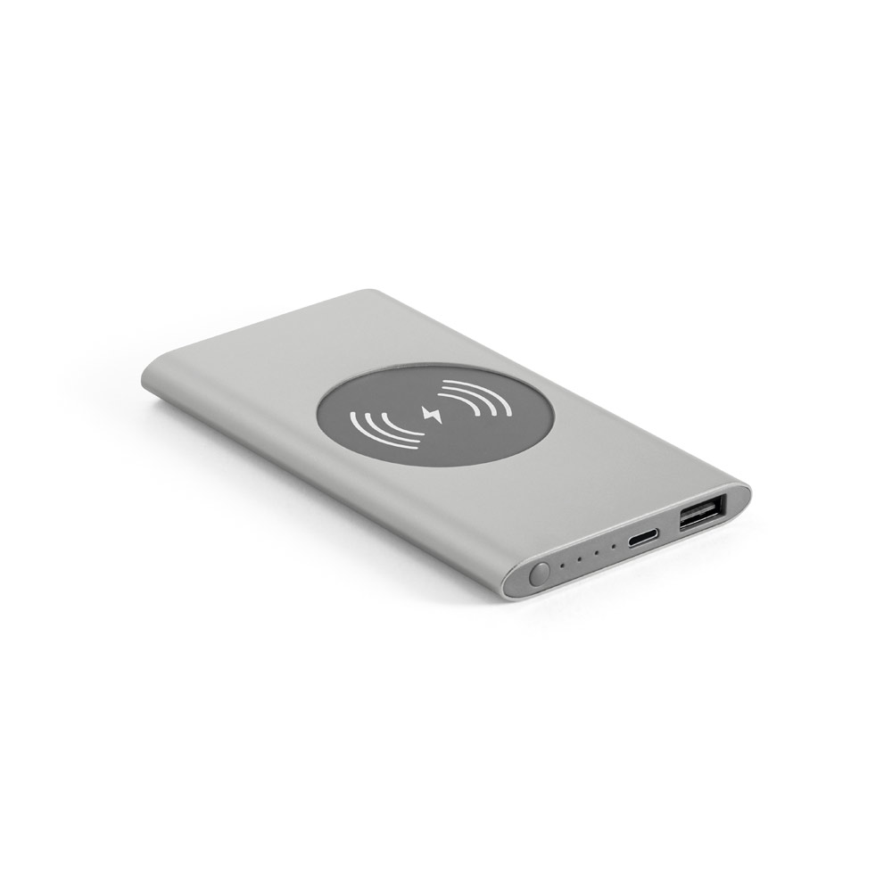 Bateria portátil com carregador wireless em alumínio 100% reciclado 4.000 mAh - Imagem 5