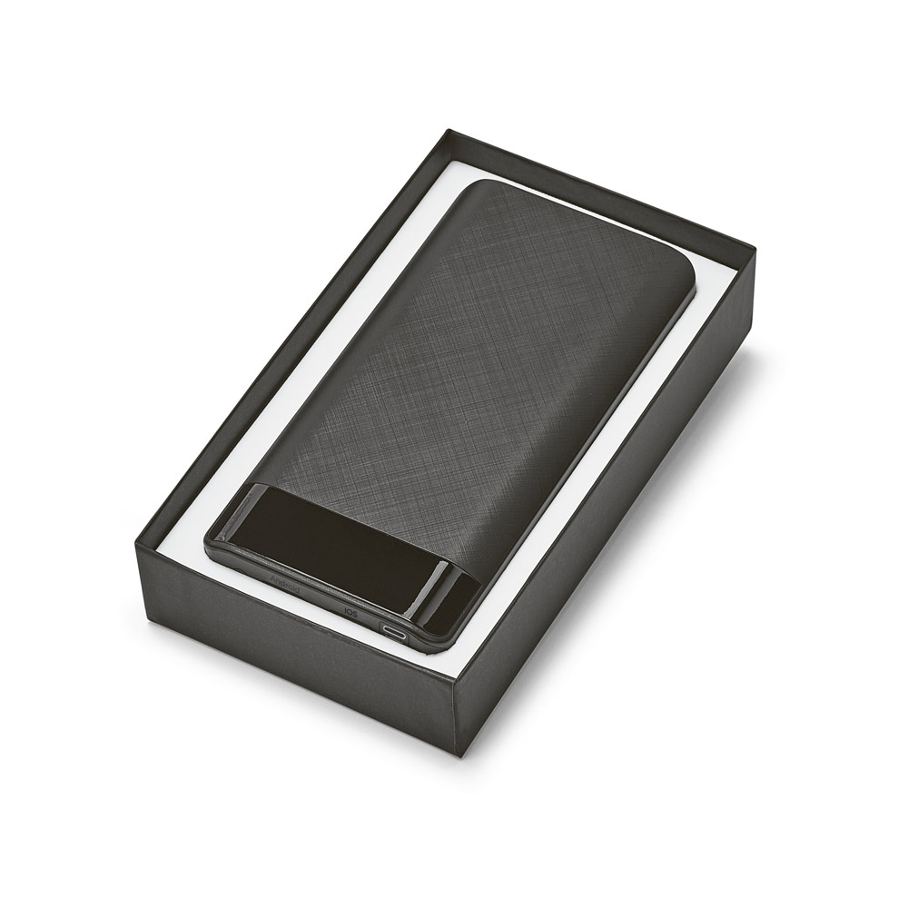 RAMAN BK. Bateria portátil em ABS com LED 16.000 nAh - Imagem 2