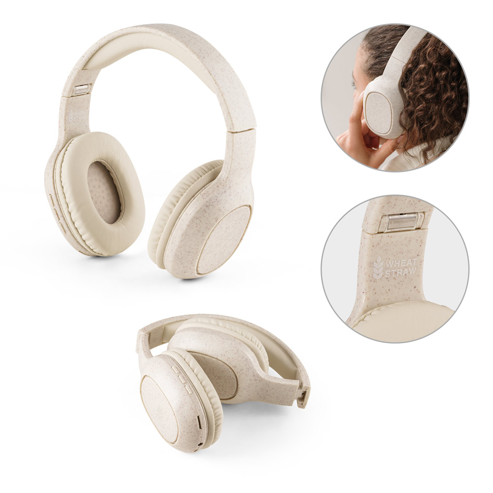 Fones de ouvido wireless em ABS