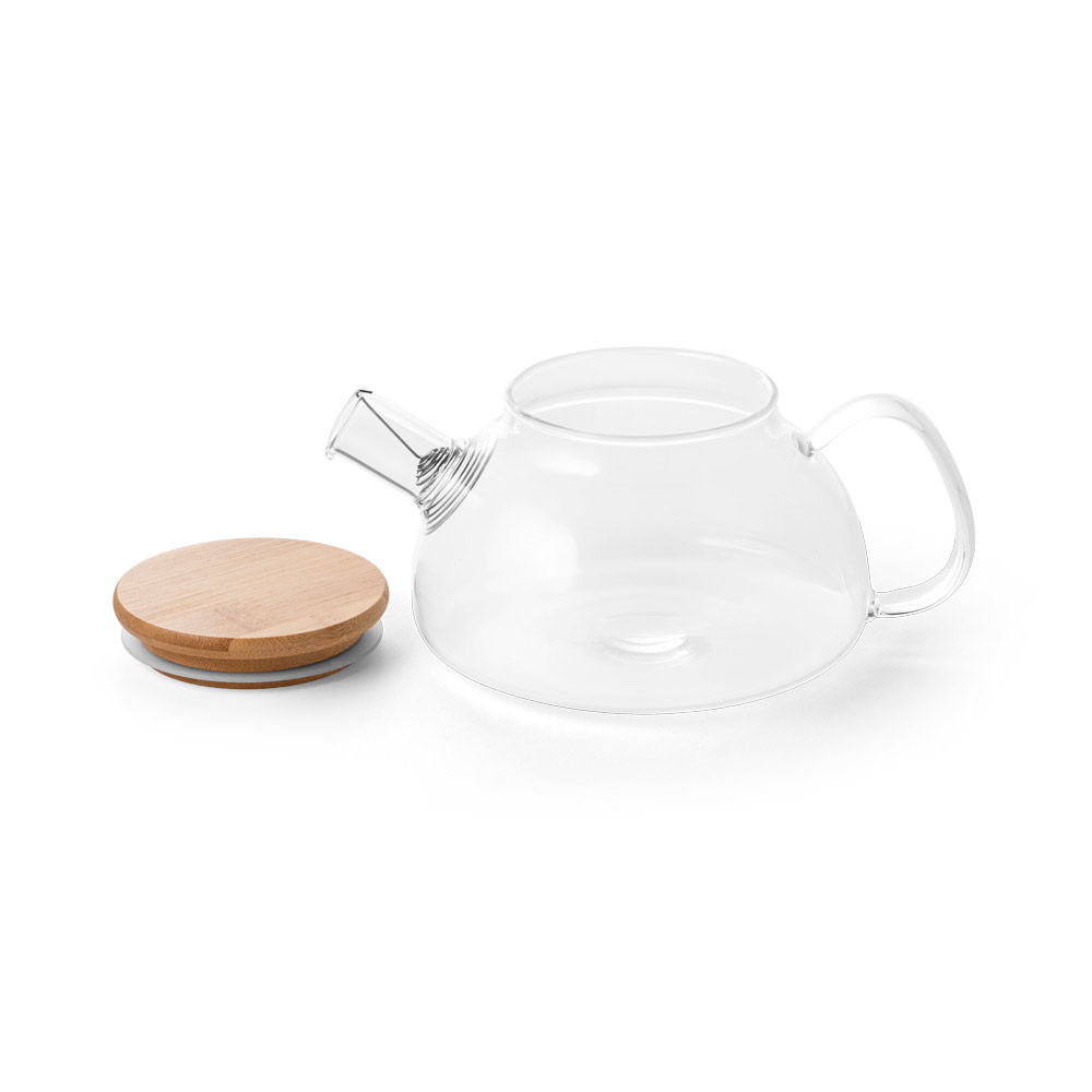 SNEAD. Bule de vidro borossilicato com tampa em bambu 750 mL - Imagem 3