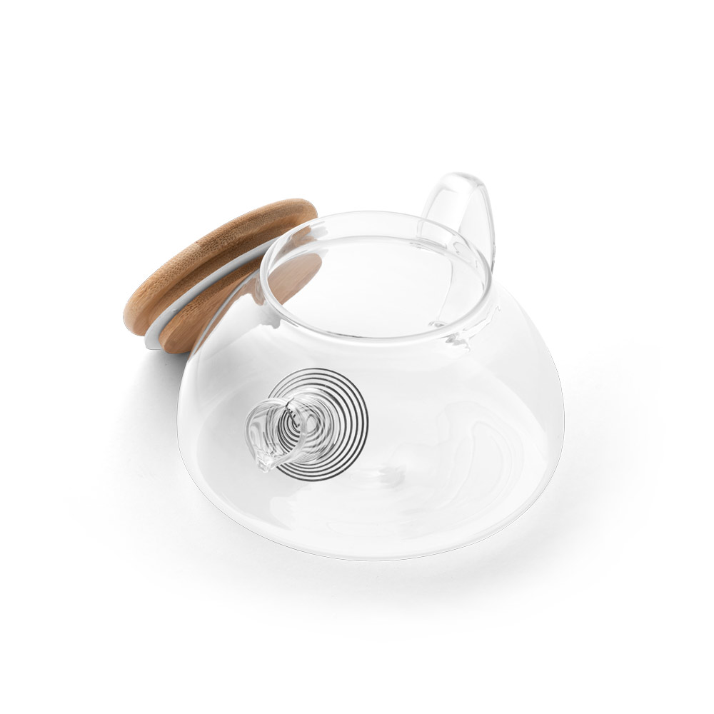 SNEAD. Bule de vidro borossilicato com tampa em bambu 750 mL - Imagem 4
