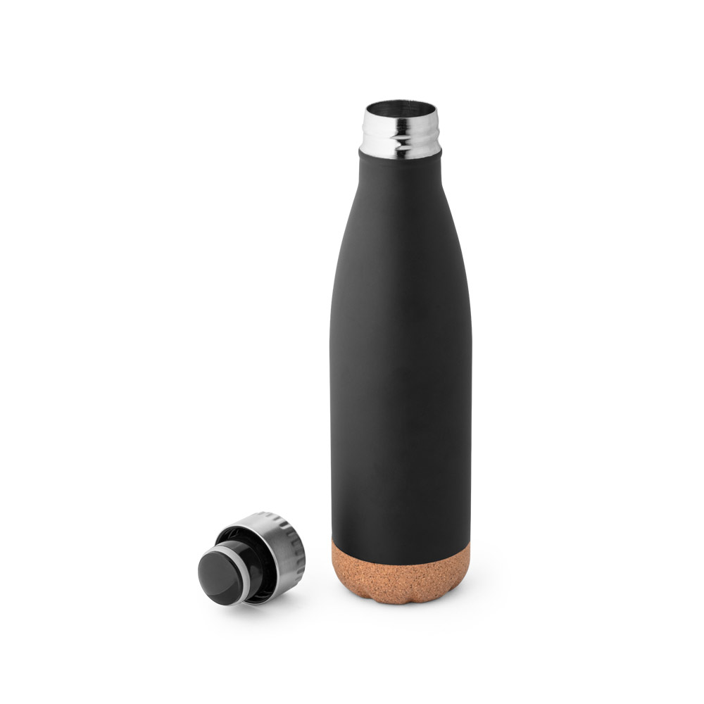 SOLBERG. Squeeze térmico em aço inox e base em cortiça 560 mL - Imagem 2