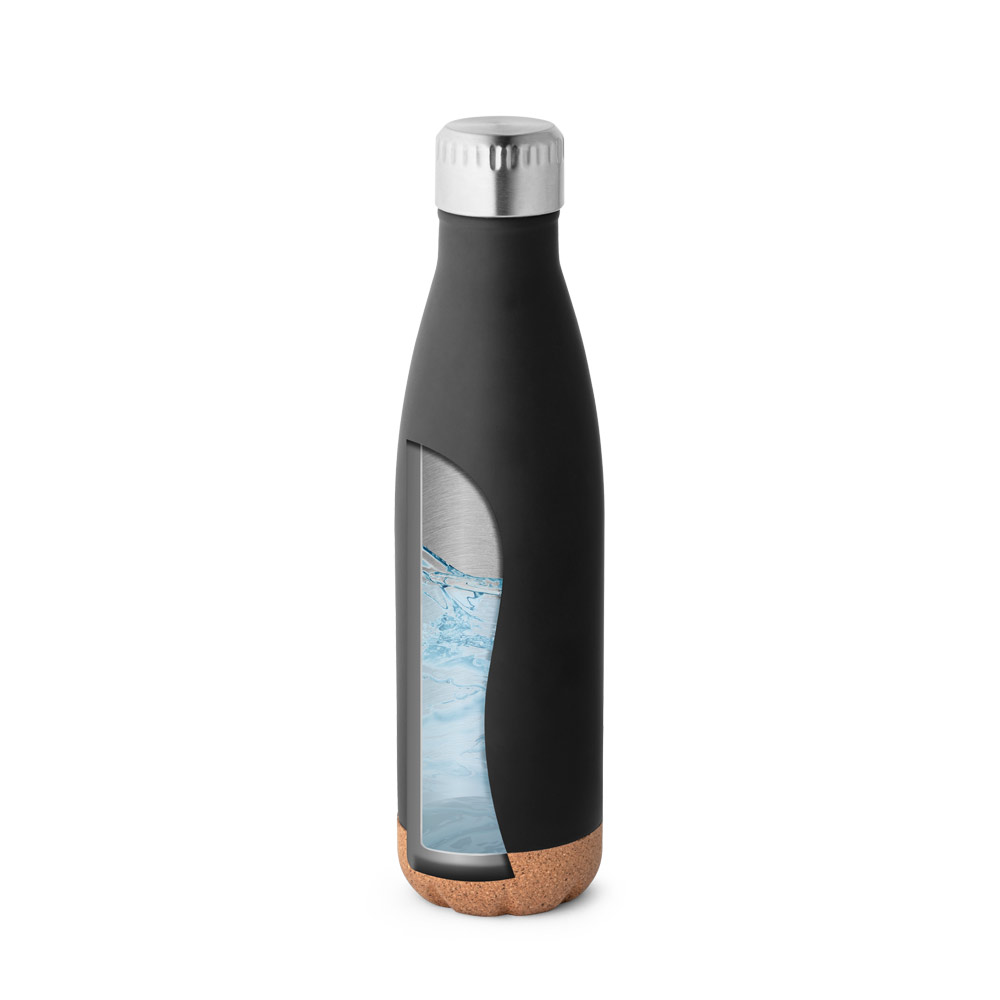 SOLBERG. Squeeze térmico em aço inox e base em cortiça 560 mL - Imagem 5