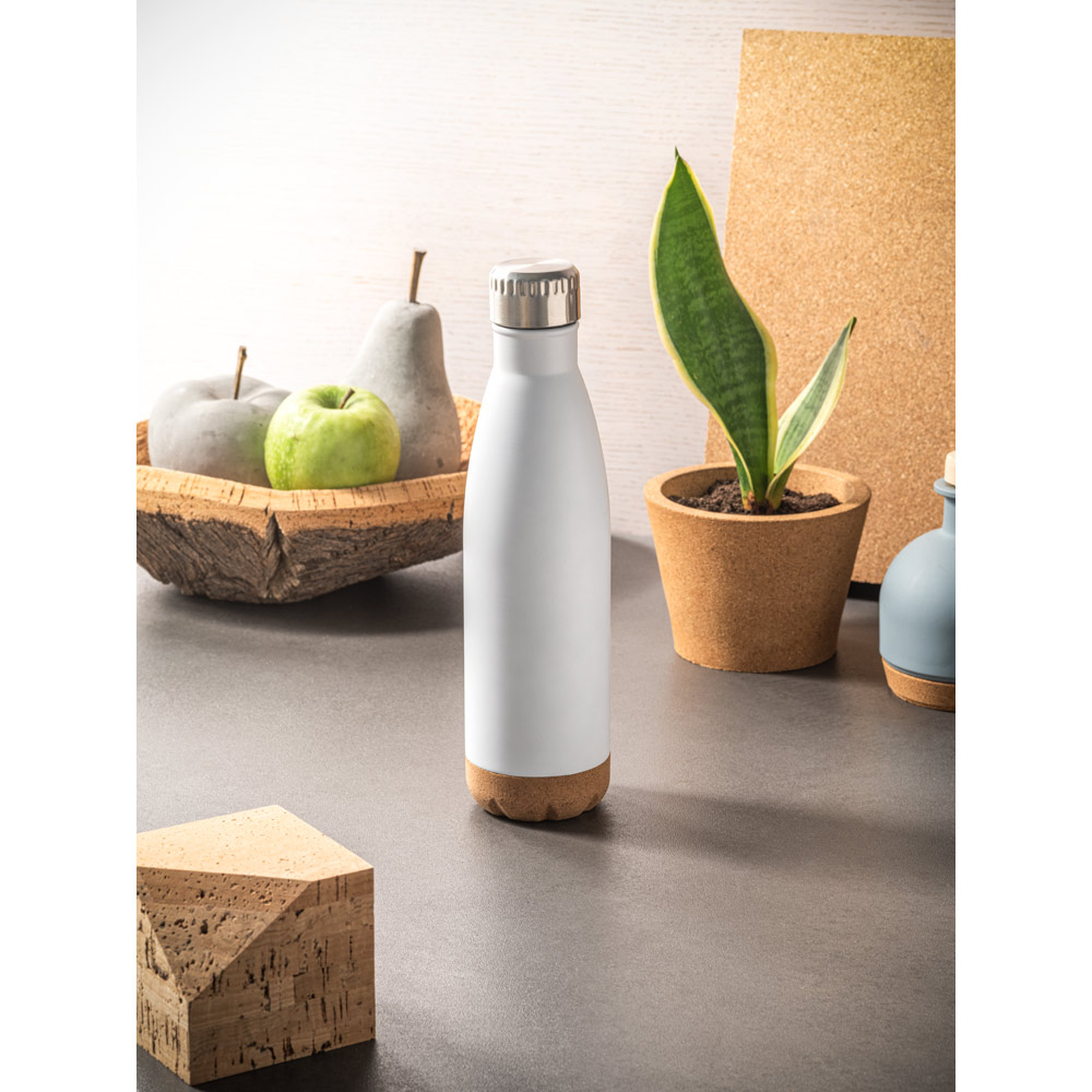 SOLBERG. Squeeze térmico em aço inox e base em cortiça 560 mL - Imagem 13