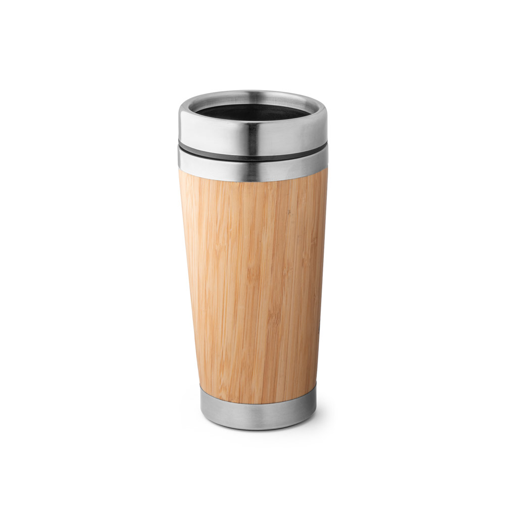 PIETRO. Copo de viagem em bambu e aço inox 500 mL - Imagem 4