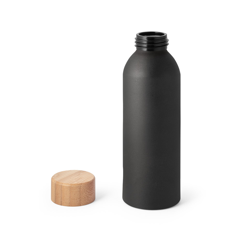 QUETA. Squeeze de alumínio com tampa em bambu 550 mL - Imagem 2