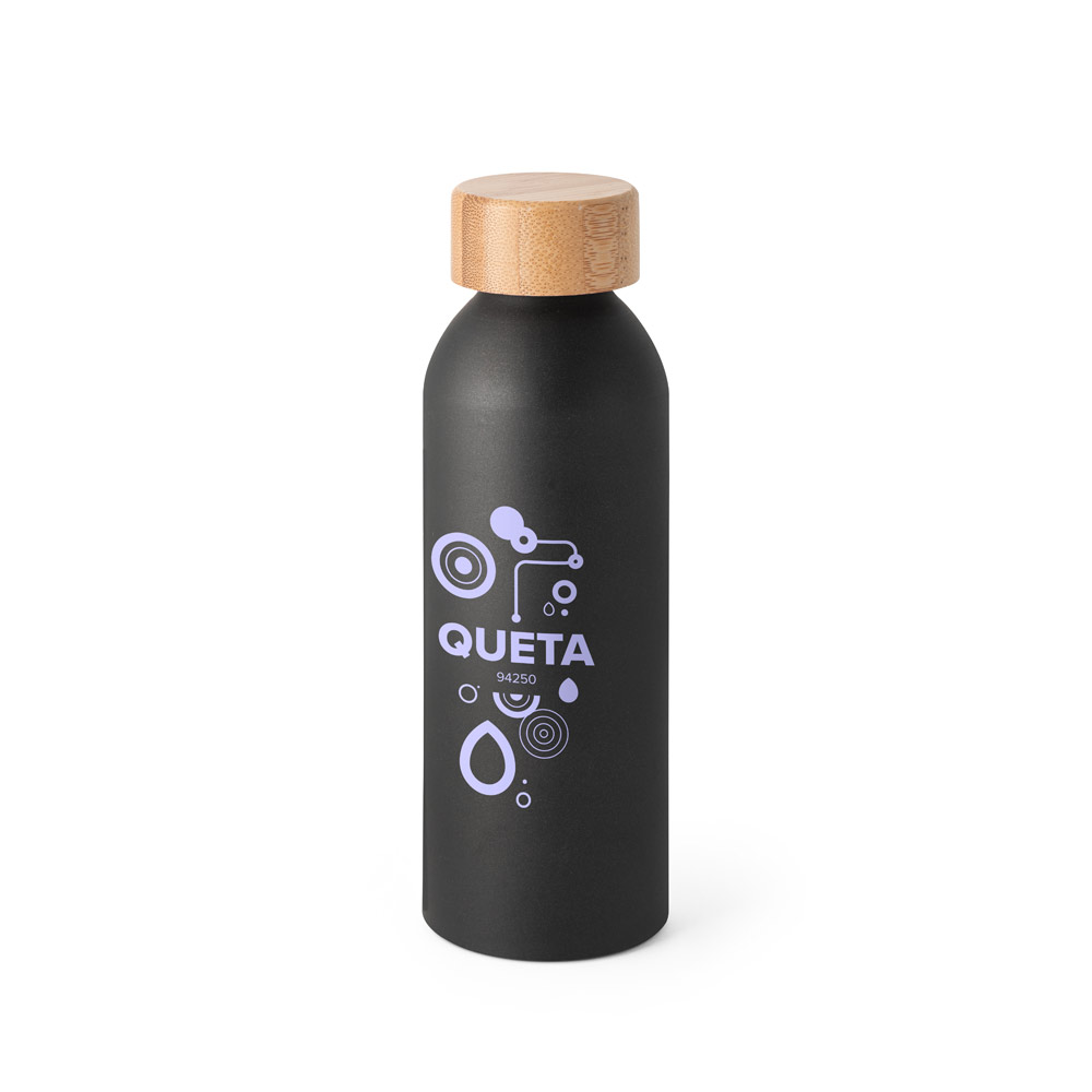 QUETA. Squeeze de alumínio com tampa em bambu 550 mL - Imagem 3