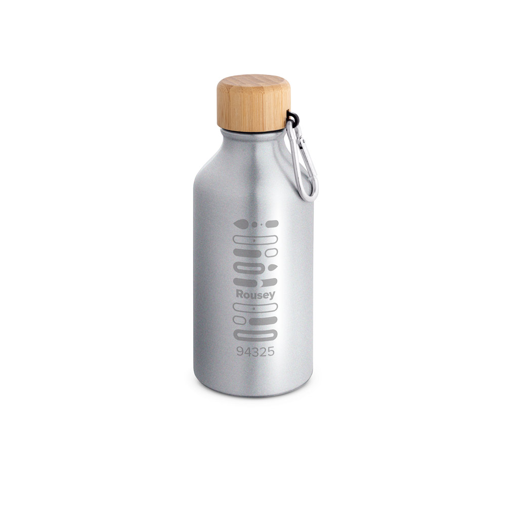 ROUSEY. Squeeze em alumínio 100% reciclado com cor sólida brilhante 400 mL - Imagem 7
