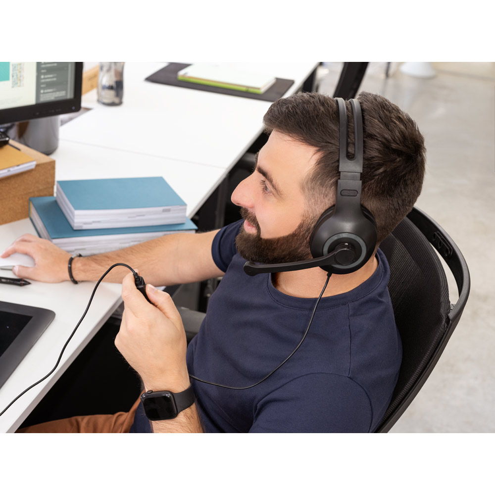 Fone de ouvido ajustáveis com microfone em ABS e PP - Imagem 8