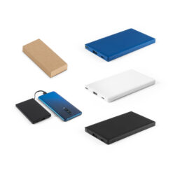 Bateria portátil em ABS 100% reciclado e bateria em lítio 4.000 mAh