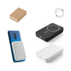 Bateria portátil em ABS 100% reciclado e bateria em lítio 10.000 mAh