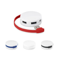 GARDNER. Hub USB 2.0 em ABS com 4 portas