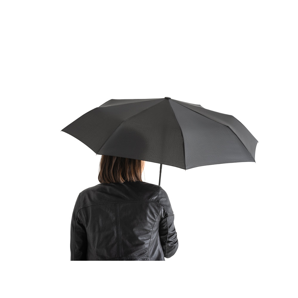 Guarda-chuva em 100% poliéster reciclado pongee 190T com abertura e fecho automático - Imagem 4