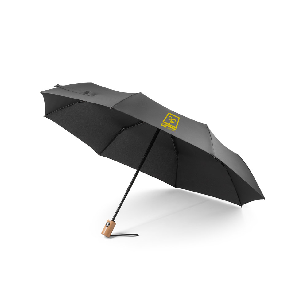 Guarda-chuva em 100% poliéster reciclado pongee 190T com abertura e fecho automático - Imagem 5