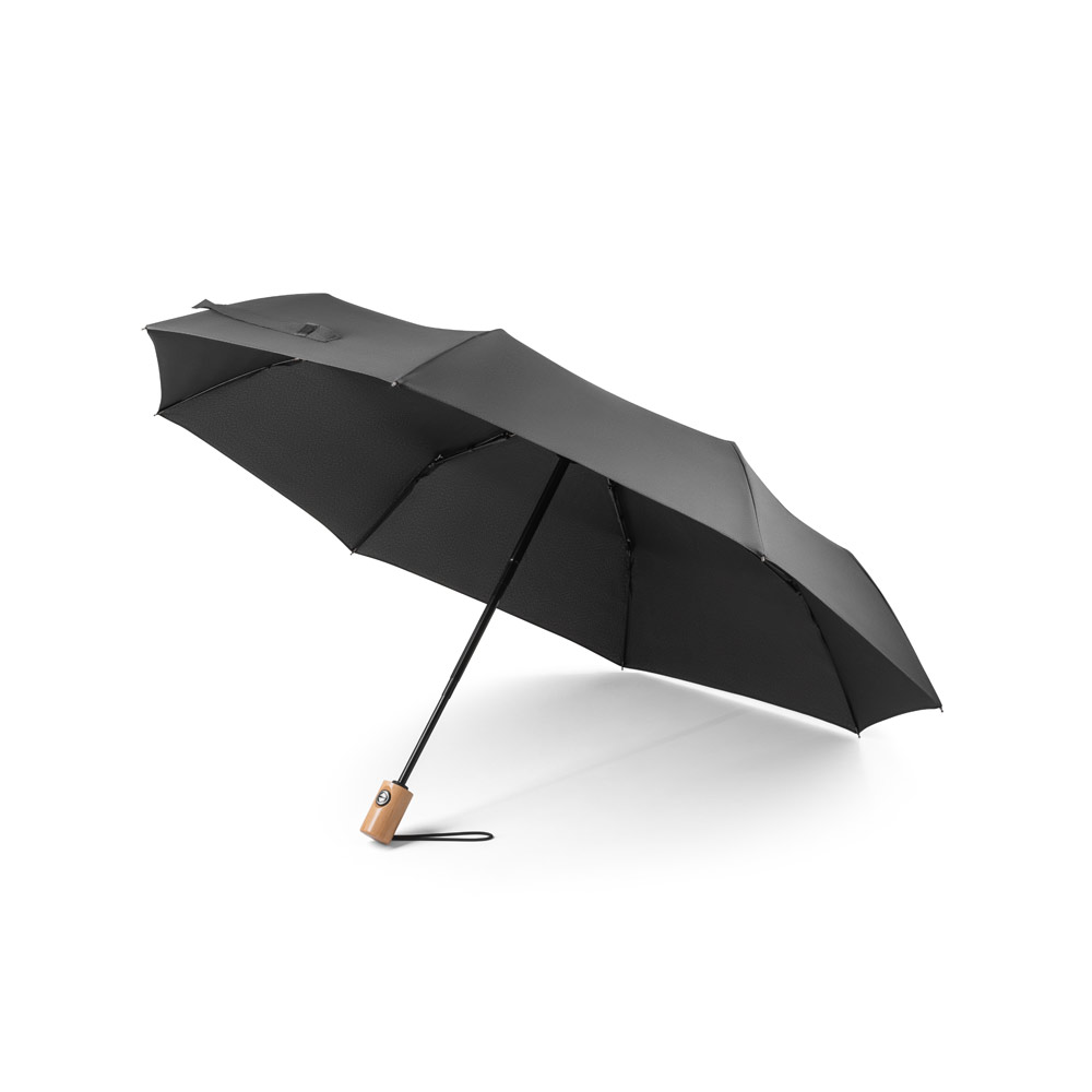 Guarda-chuva em 100% poliéster reciclado pongee 190T com abertura e fecho automático - Imagem 6