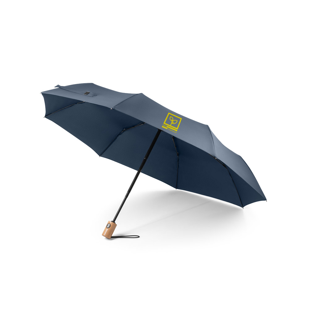 Guarda-chuva em 100% poliéster reciclado pongee 190T com abertura e fecho automático - Imagem 9