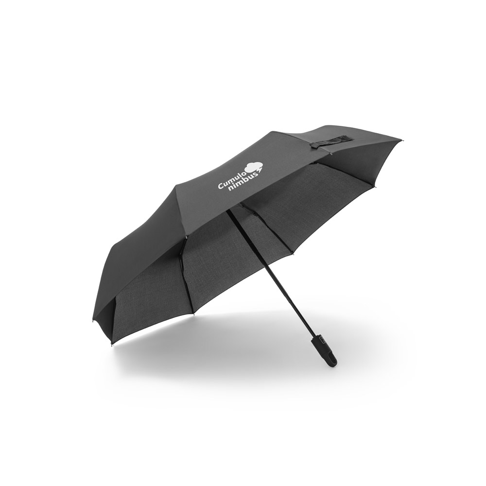 Guarda-chuva dobrável de 23'' em 100% poliéster reciclado pongee 190T (100% rPET) com abertura e fecho automático - Imagem 3