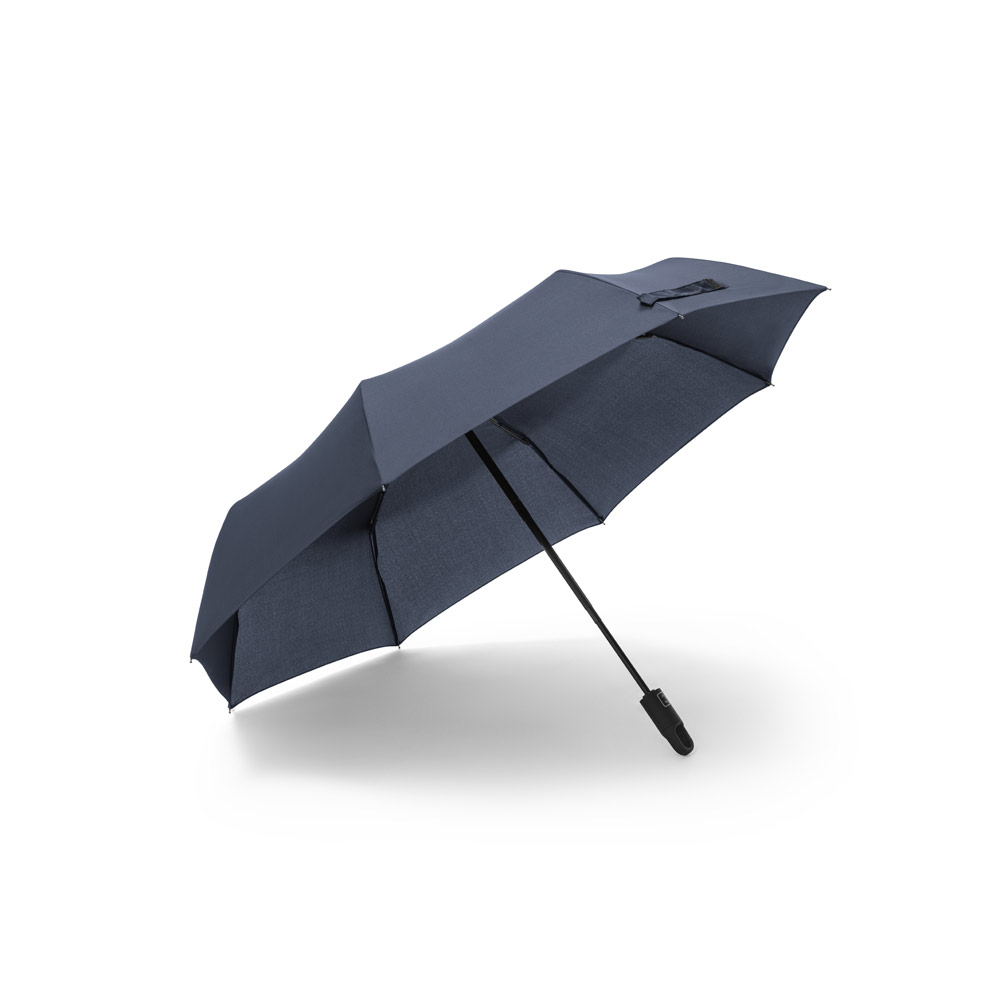 Guarda-chuva dobrável de 23'' em 100% poliéster reciclado pongee 190T (100% rPET) com abertura e fecho automático - Imagem 7