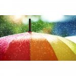 Guarda-chuva arco-íris em 190T pongee - Imagem 7