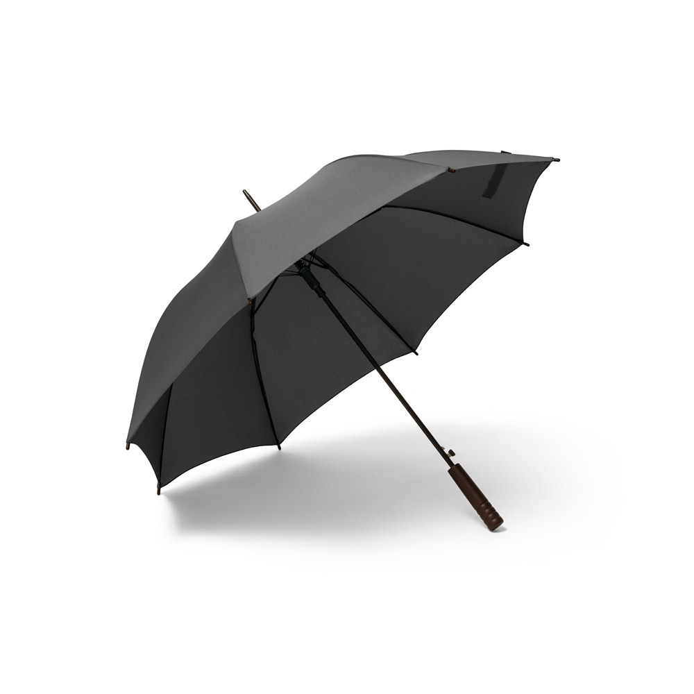 Guarda-chuva em 100% poliéster reciclado pongee 190T com abertura automática - Imagem 4