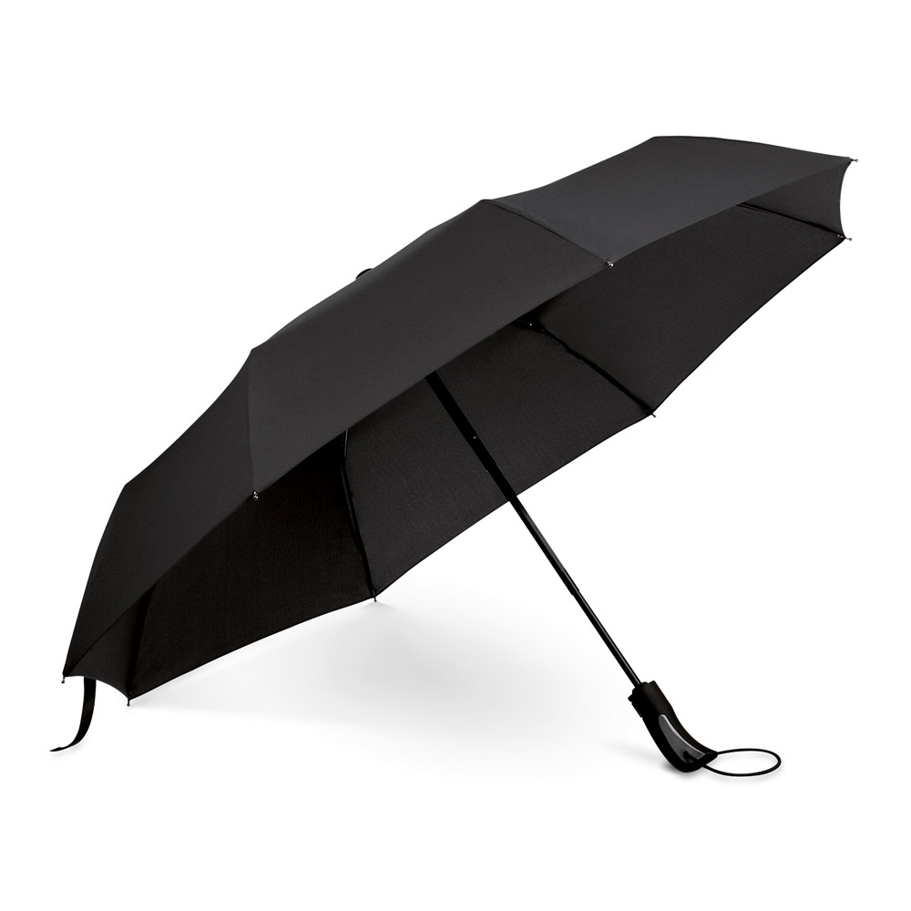 Guarda-chuva dobrável em 190T pongee com abertura automática - Imagem 4