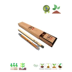 Canetas ecológicas, Lápis semente, MDF