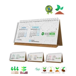 Calendário Eco Papel semente
