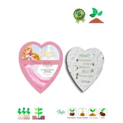 Convite Ecológico Coração Papel Semente